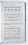 DODSON, JAMES. The Anti-Logarithmic Canon.  1742